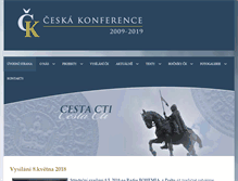 Tablet Screenshot of ceska-konference.cz